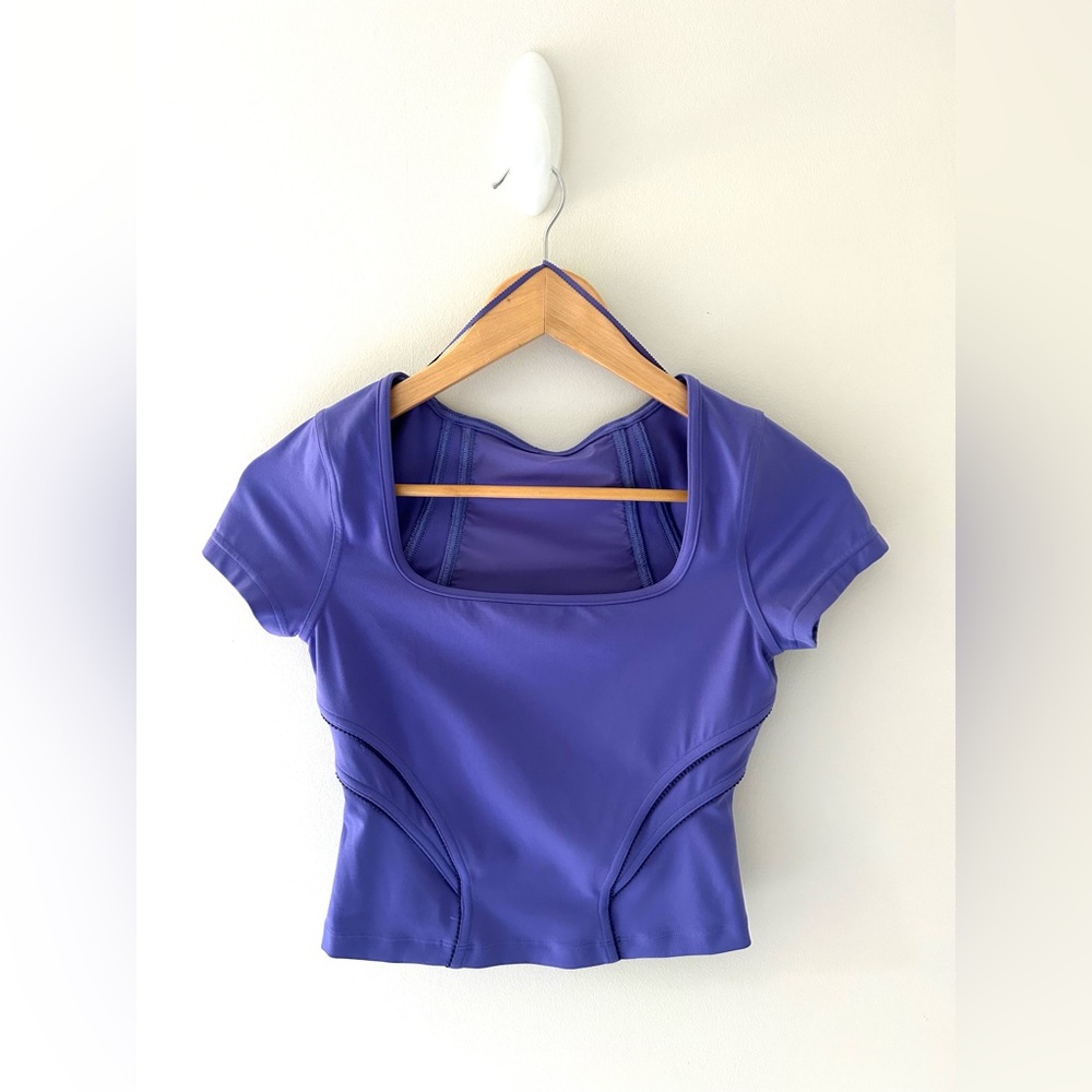 Lululemon Square Neck Mesh and Nulu Yoga T-Shirt